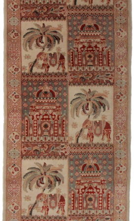 2 x 10 Silk Wool Persian Tabriz Runner 14293