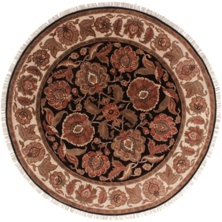 6 Feet Round Persian Design Rug 13411