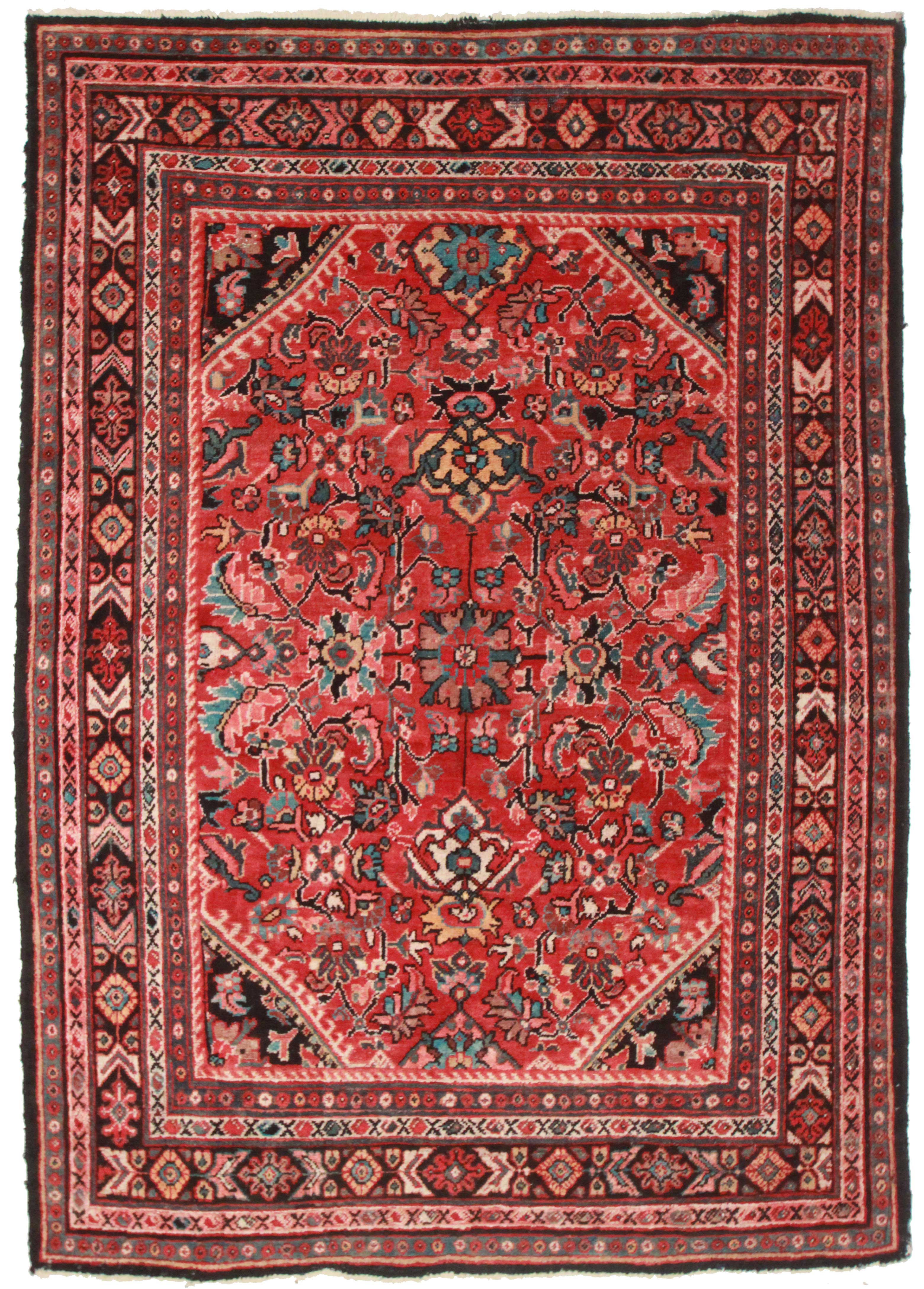 7 x 10 Antique Persian Mahal Rug 5422 | Exclusive Oriental Rugs