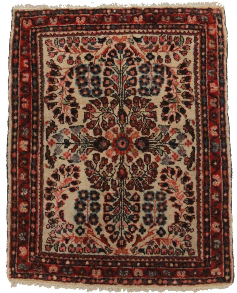 2 x 2 Antique Persian Sarouk Rug 14291