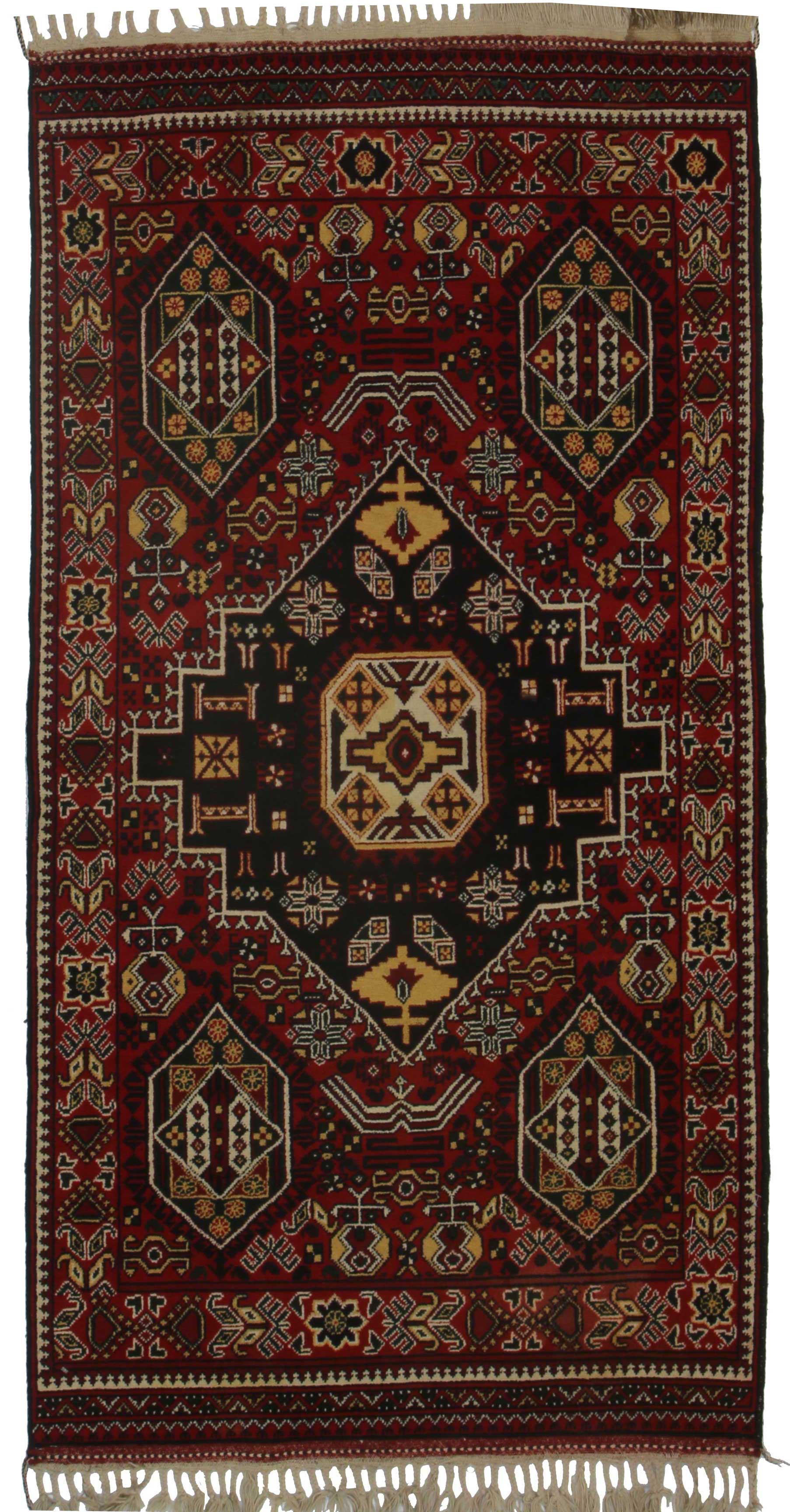 3 x 6 Vintage Afghan Rug 9813 | Exclusive Oriental Rugs