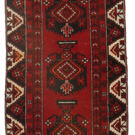 3 x 7 Vintage Persian Hamedan Rug 9875